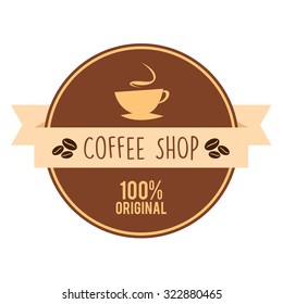 vintage coffee badges and labels