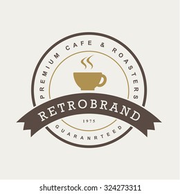 vintage coffee badges and labels.Vector eps10