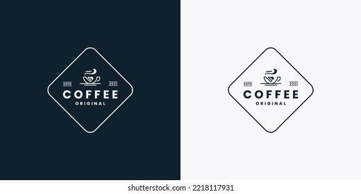 diseño de logotipo de café vintage para cafetería.