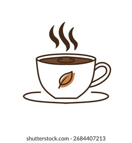 Vintage Kaffee Tasse Vektorstil 