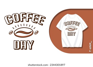 Vintage coffee day vector for t-shirt