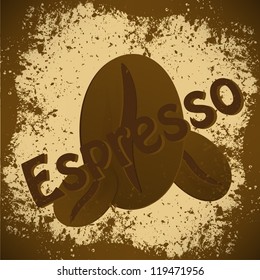 vintage coffee Espresso background