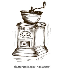 Vintage coffee grinder