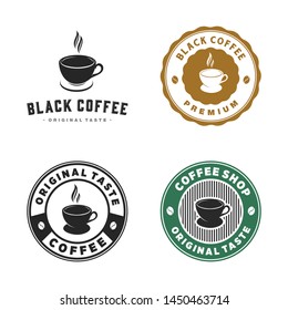 vintage coffee logo and badge