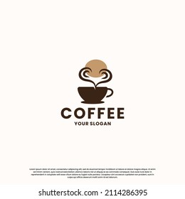 vintage coffee logo design. retro coffee shop logo.