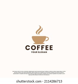 vintage coffee logo design. retro coffee shop logo.