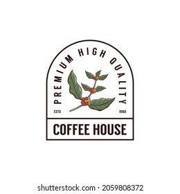 vintage coffee Logo design template