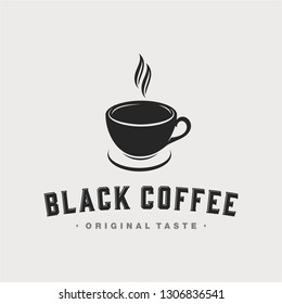 vintage coffee logo illustration