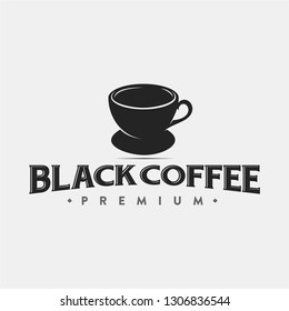 vintage coffee logo illustration