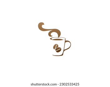 Logotipo de café vintage, logo de la cafetería, diseño de logotipo plano. Diseño de café, Vectores libres de logotipo de café y PSD para descargar, Ilustración de vectores de diseño de café. 