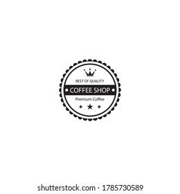 Vintage-Kaffee-Logo-Vorlage Vektorsymbol-Design