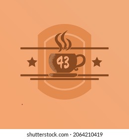 Vintage coffee logo vector design suitable for multiple purpose