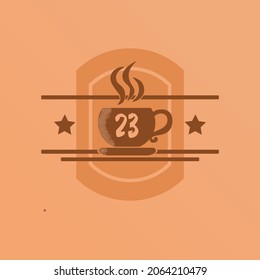 Diseño vectorial del logotipo del café de época adecuado para múltiples usos