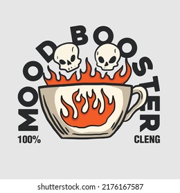 ilustración vintage del logotipo del café vectorial