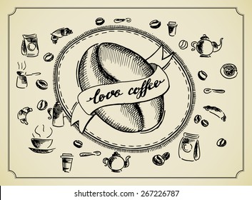vintage coffee poster for coffee lovers