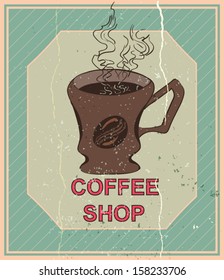 Vintage Coffee Shop card