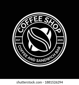 vintage coffee shop logo concept