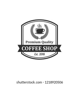 Vintage Coffee Shop Logo Design Vector Stock Vector (Royalty Free ...