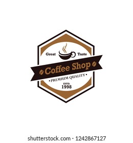Vintage coffee shop logos Vector