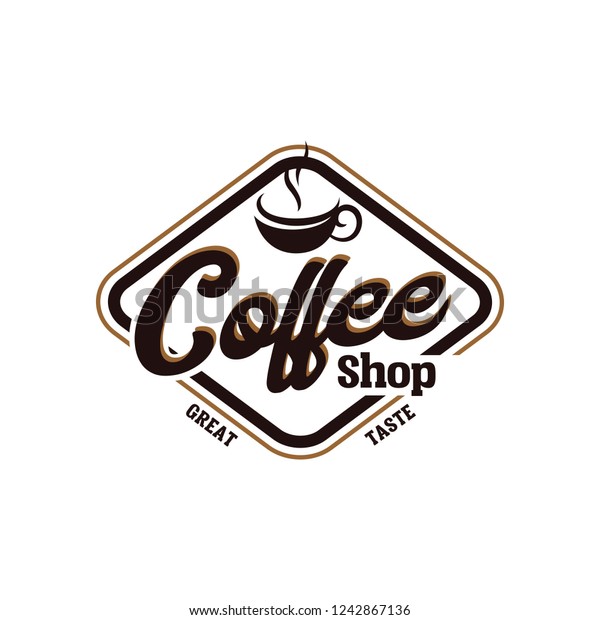 Vintage Coffee Shop Logos Vector Stock Vector (Royalty Free) 1242867136 ...