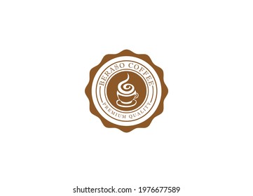 Vintage Coffee Shop Vector Logo. Retro Cafe and Beverage Badge Vector Template.