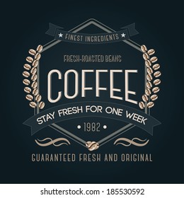 Vintage coffee typography