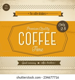 Vintage coffee vector design