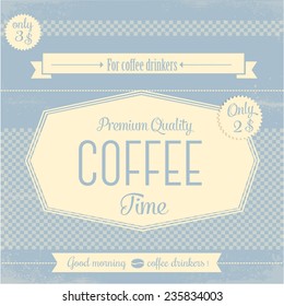 Vintage coffee vector design
