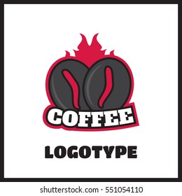 Vintage coffee vector label and logo. Cappuccino and espresso logo
