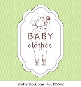 vintage collection, baby clothes, decorative design dolls