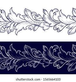 vintage collection of seamless borders for your design
