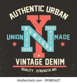 vintage college design for tee