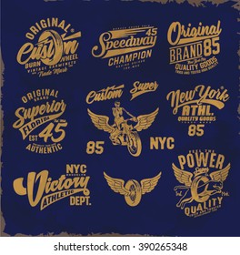 vintage college print design  / vintage original t-shirt print / vintage typography /
