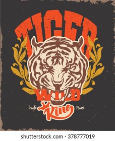 41,401 Tiger vintage print Images, Stock Photos & Vectors | Shutterstock