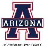 Vintage college varsity font typography arizona text vector print for man woman tee - t shirt and sweatshirt