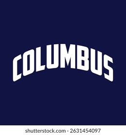 Vintage college varsity ohio state columbus city slogan emblem print with grunge effect for graphic tee t shirt or sweatshirt - Vector