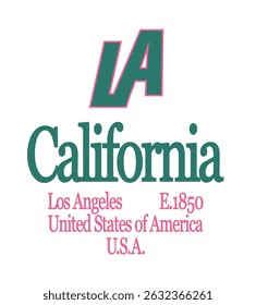 Vintage college varsity typography united states of america state slogan print for retro graphic tee t shirt or sweatshirt hoodie - Vector