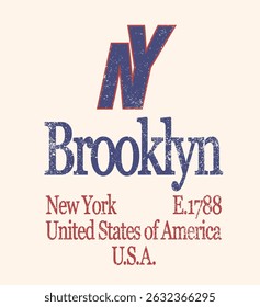 Vintage college varsity typography united states of america state slogan print for retro graphic tee t shirt or sweatshirt hoodie - Vector