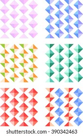 Vintage color background set