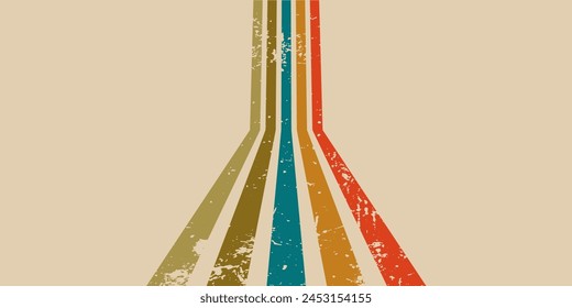 Vintage Color Backgrounds Set from the 70s