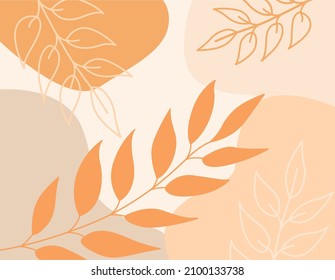 Vintage color botanical vector composition
