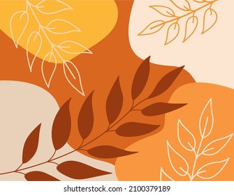 Vintage color botanical vector composition