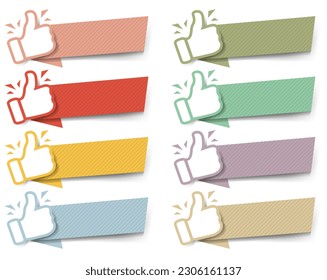 Vintage Color Speech Bubbles Isolated White Background With Gradient Mesh, Vector Illustration