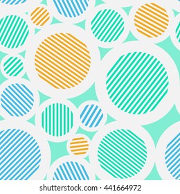 Vintage colored circle seamless texture