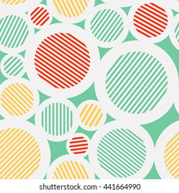 Vintage colored circle seamless texture