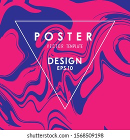 Vintage Colored Liquid Poster Design
