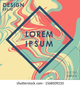 Vintage Colored Liquid Poster Design