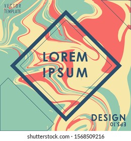 Vintage Colored Liquid Poster Design