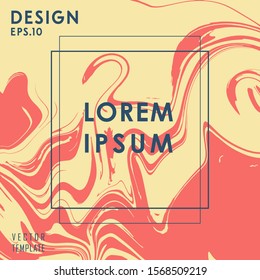 Vintage Colored Liquid Poster Design