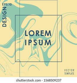 Vintage Colored Liquid Poster Design